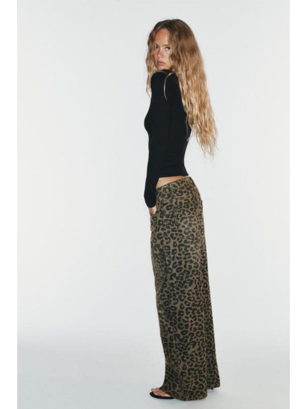 ZARA TRF BAGGY ANIMAL PRINT JEANS 4365/211/500 - Picture 3 of 5